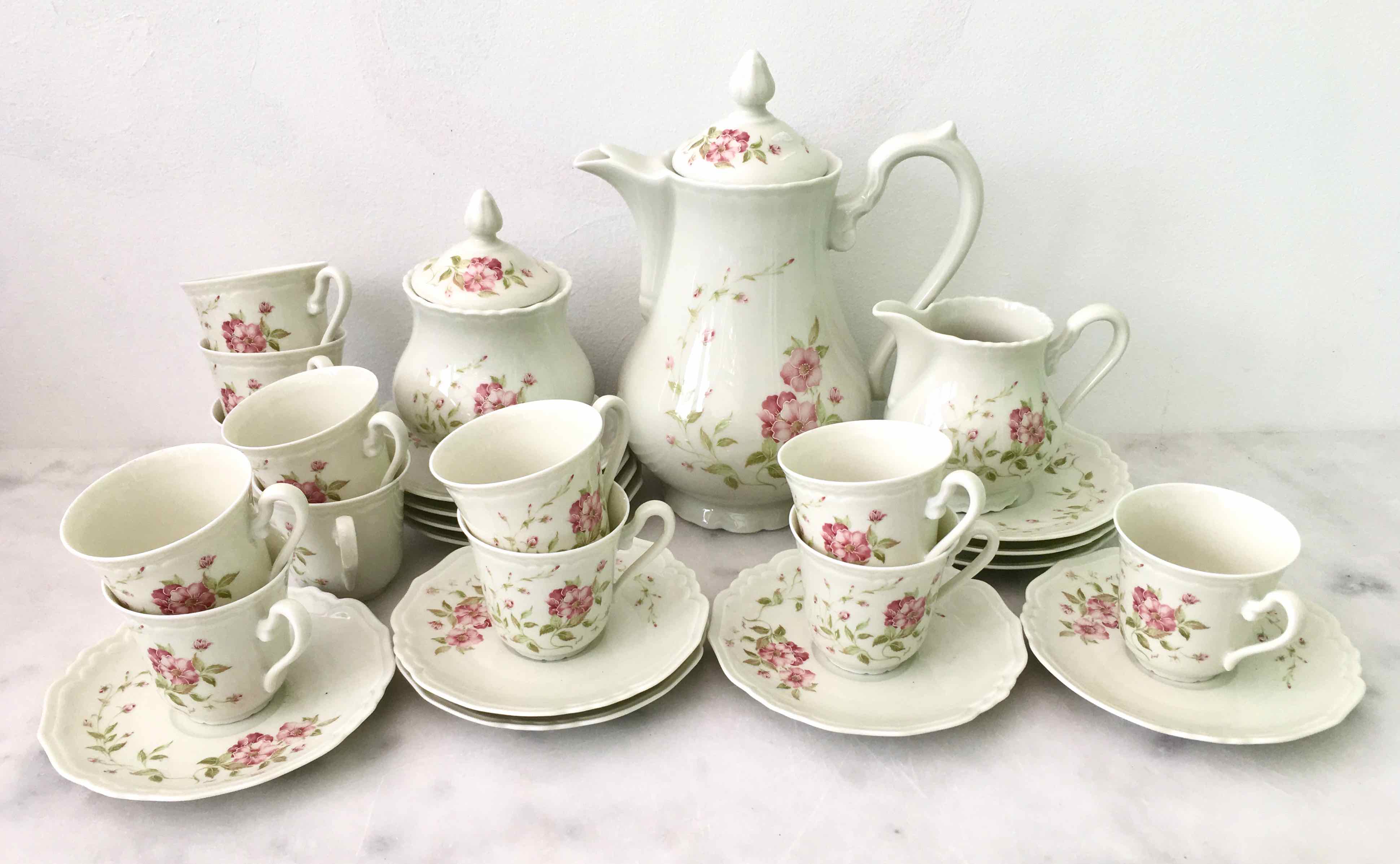 Porcelain coffee set 27 pieces