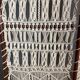Paravent structure bois et macramé