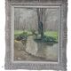 A. Greig - Oil on Isorel Panel on the Bank of a River 1951