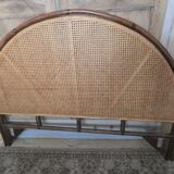 Cannage and bamboo bedhead