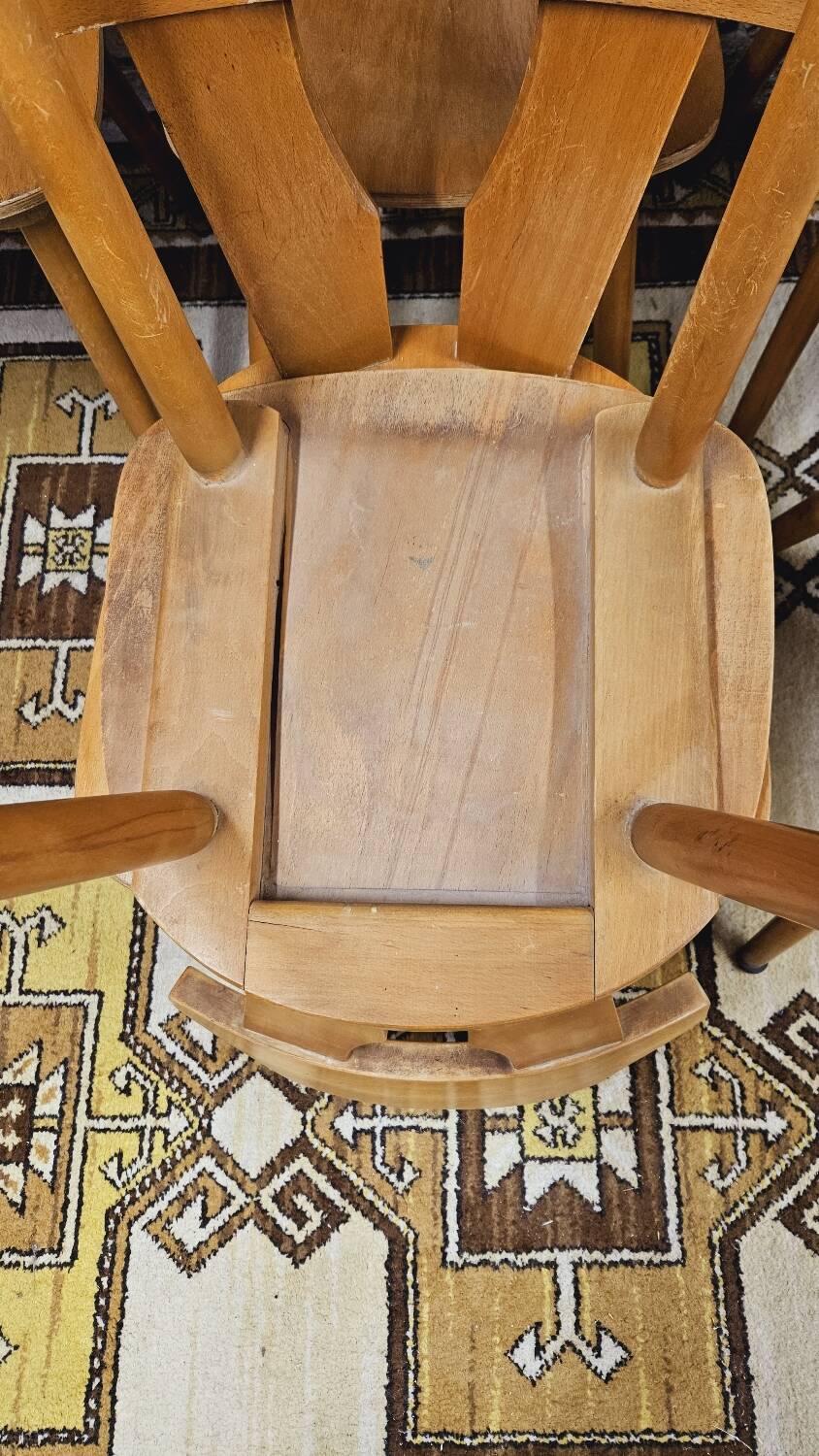 Set of 8 bistro chairs from the 1960s