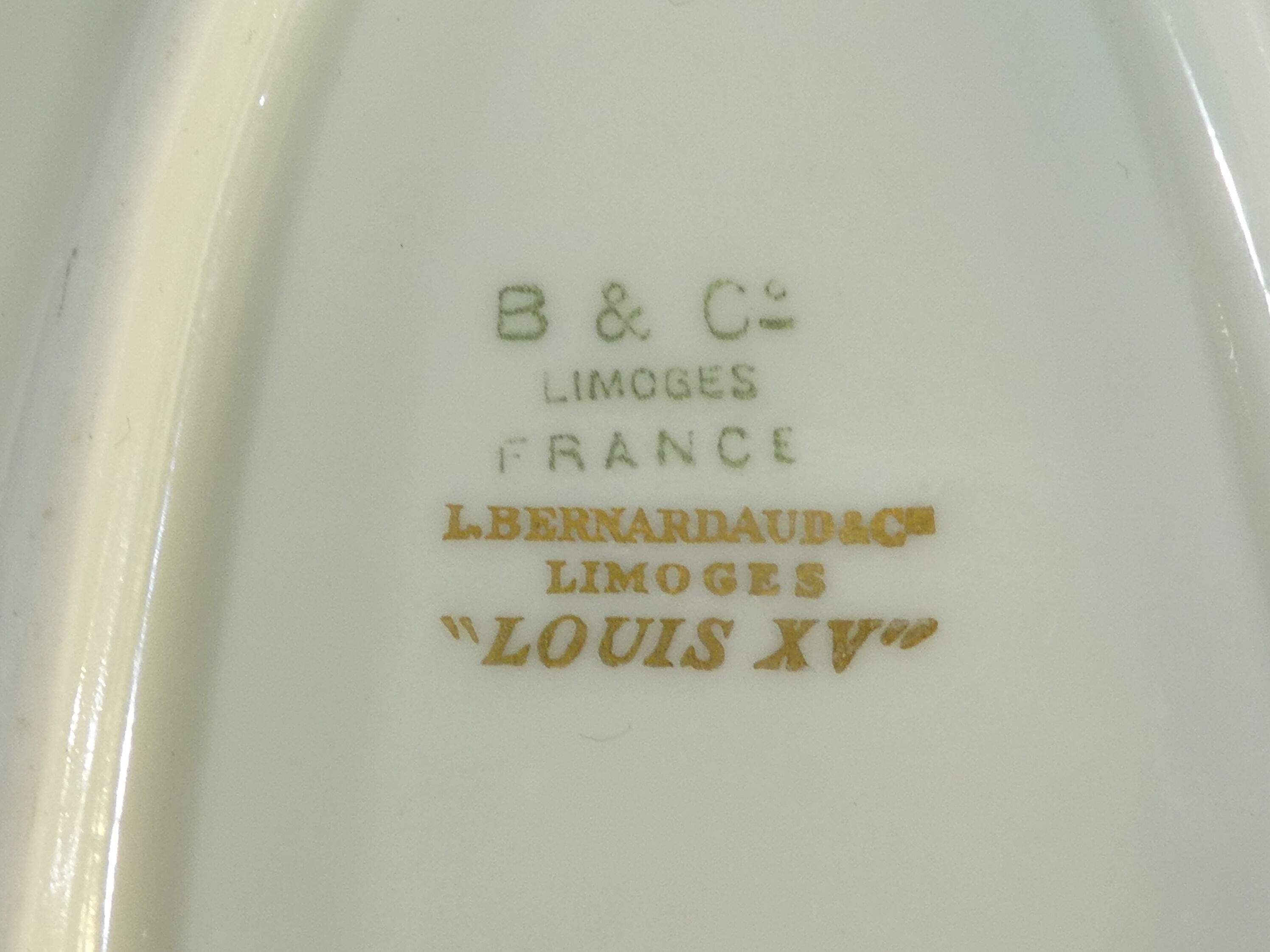 Limoges Bernardaud porcelain ravier model louis xv