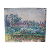 Huile sur toile 65x55 cm art Lyonnais