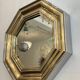 Sandro Petti enormous octagonal mirror brass chrome 1970s Maison Jansen