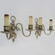 Pair of Dutch wall lamps Flemish 2-branched. Year 40 50