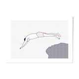 Illustration A4 naiade no. 6/8 brittany bather sea