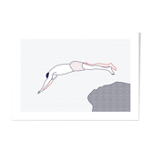 Illustration A4 naiade no. 6/8 brittany bather sea