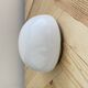 Small half-moon wall light ceiling light 15 cm opaline