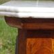 Ancienne commode Louis Philippe en noyer marbre blanc