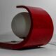 Space age "orb" lamp in red laminate casing, Italy 1960s