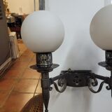 Paire d'appliques mural en fer