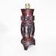 Lampe en bois sculpté malgache