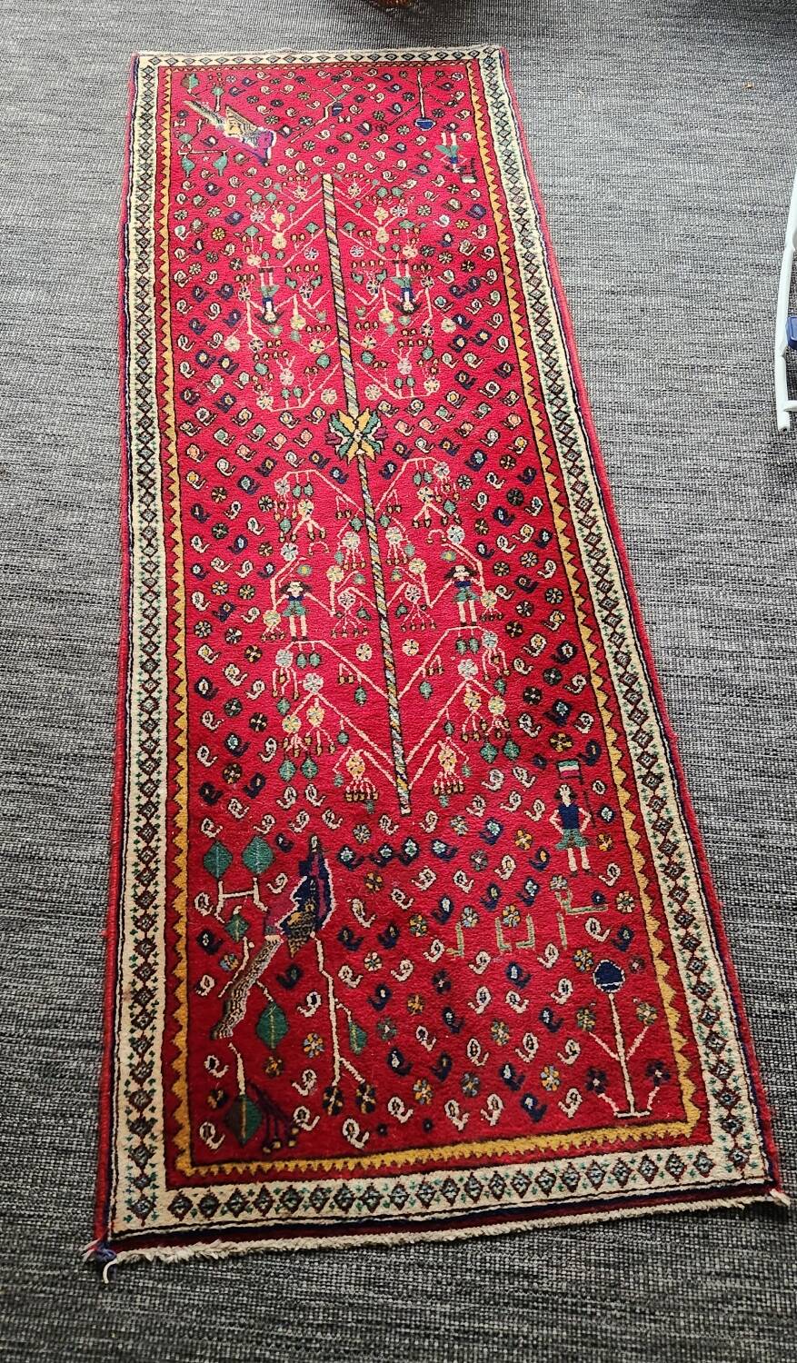 Old Persian hallway carpet