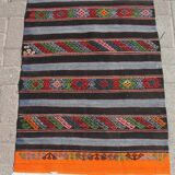 3x5 Anatolian Kilim rug - Geometric design Kilim handmade rugs