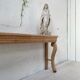 Raw oak butt console
