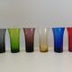 6 verres colorés