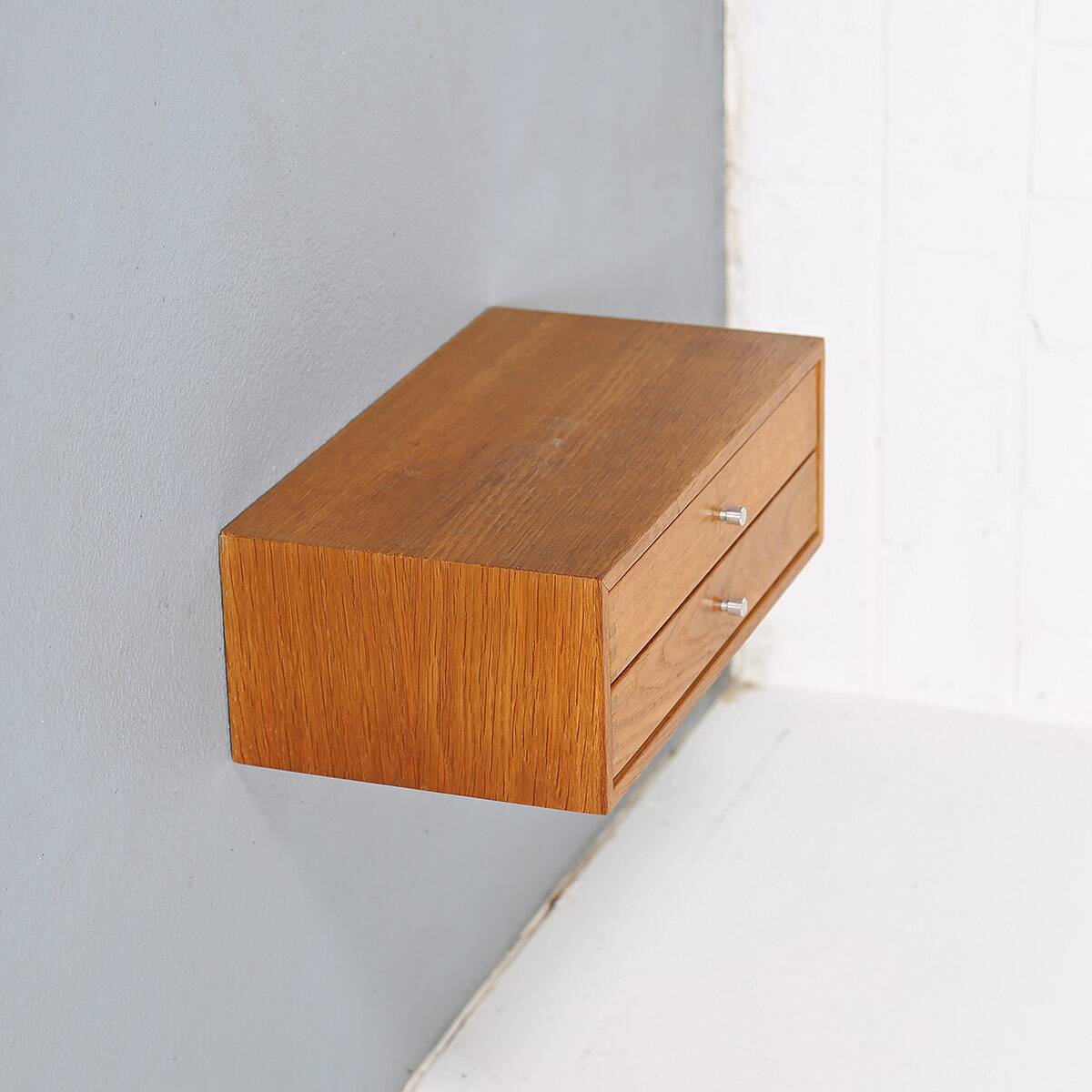 Model 128 Wall Console in Teak by Kai Kristianen for Aksel Kjersgaard