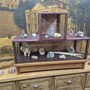 Antique amaranth display cabinet from the 1930s.