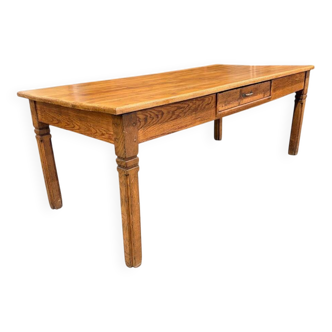 Vintage solid wood dining table / farmhouse table