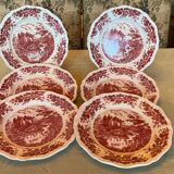 Set of 6 Sarreguemines Bristol flat plates