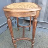 Banquette de piano cannee ancienne style Louis XVI