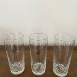 3 verres haut à orangeade ou coktail vintage, Félix Potin La Parisienne
