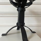 Brutalist wrought iron chandelier antique