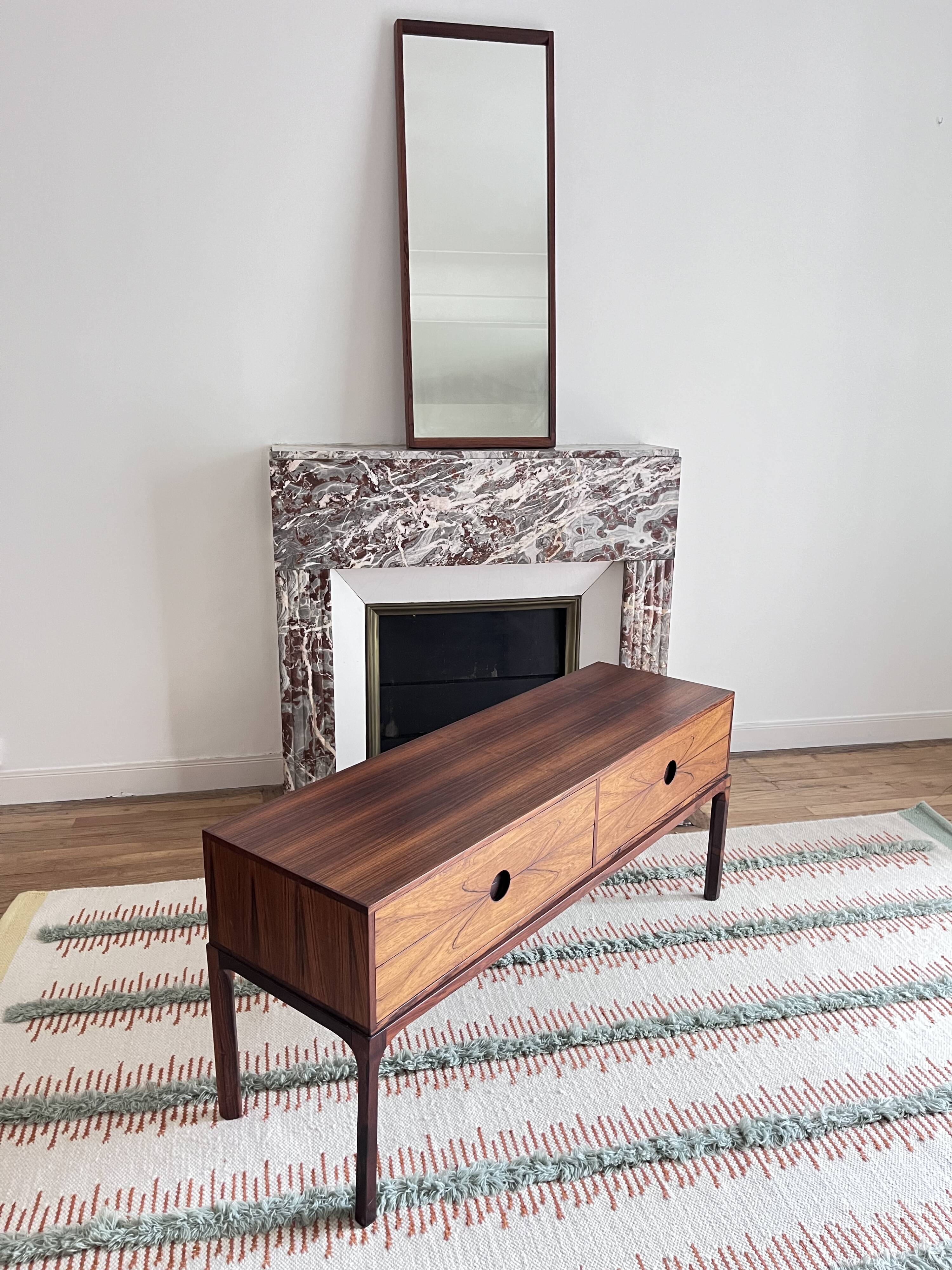 Low enfilade in rosewood by Kai Kristiansen for Aksel Kjersgaard