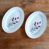 Pair of earthenware serving dishes