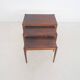 Mid-century wooden nesting tables, The Netherlands 1950's