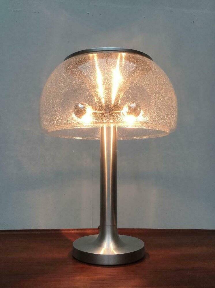 Swiss mushroom table lamp in space age style from the 1960s by Temde.