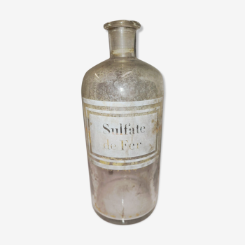 Bouteille à pharmacie sulfate de fer