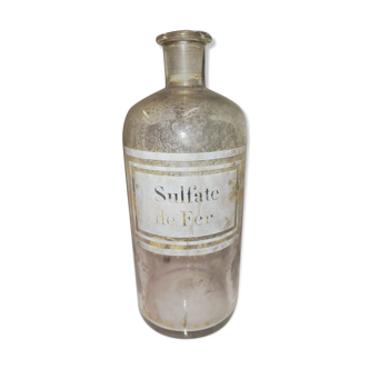 Iron sulphate pharmacy bottle