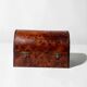 Beautiful thuya wood jewellery box – Rounded lid – Handcrafted work
