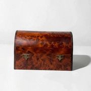 Coffret à bijoux en bois de thuya – Couvercle arrondi – Travail artisanal