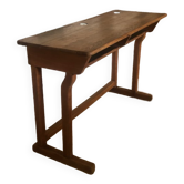 School desk flat inkwells porcelain