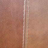 High-end brown genuine leather club armchair