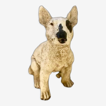 Bull terrier dog in ceramic