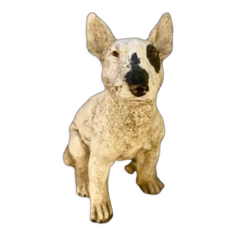 Bull terrier dog in ceramic