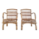 Paire de fauteuils anciens en rotin
