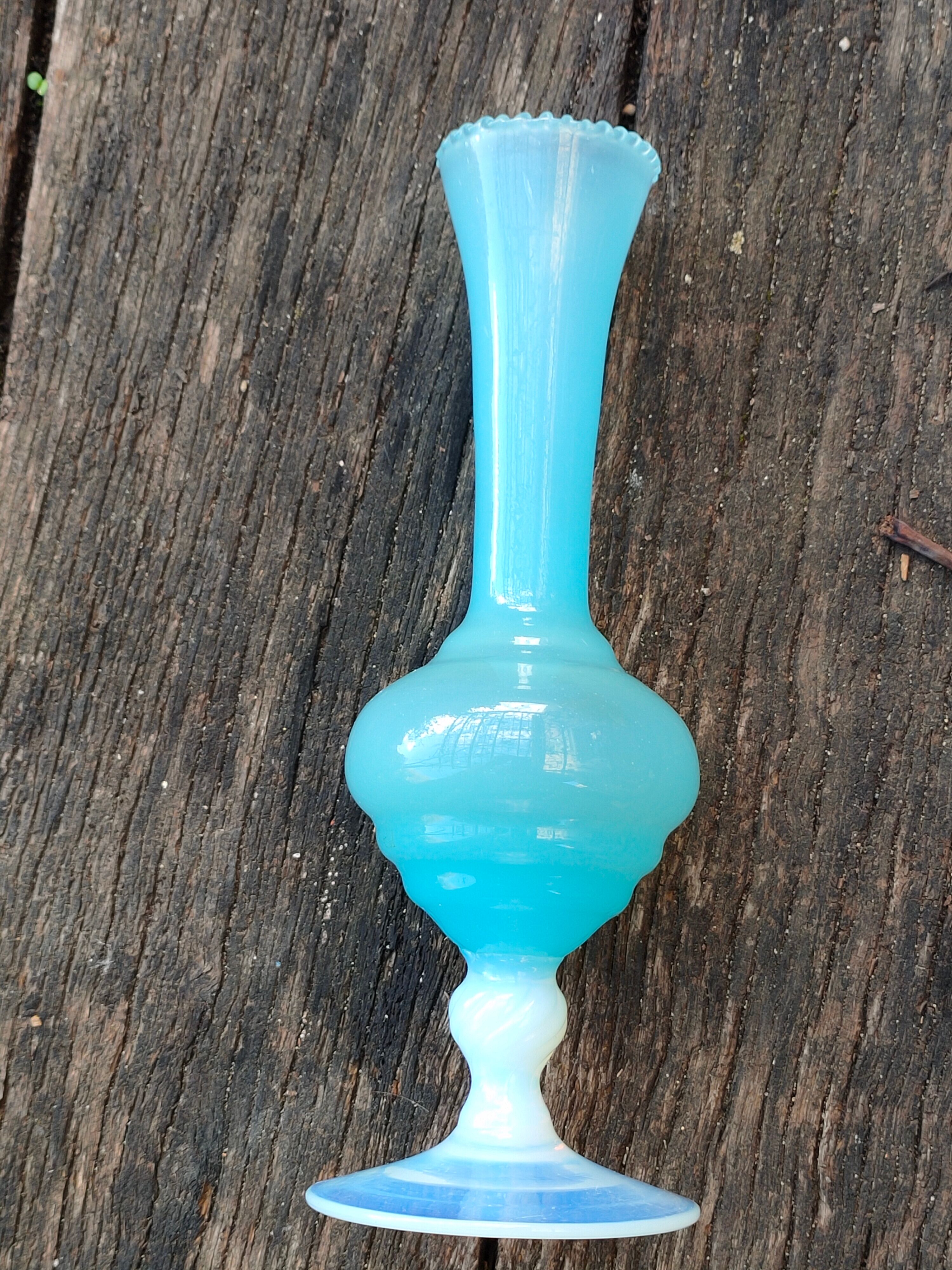 Blue Murano glass vase