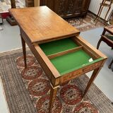 Old game table, has system, length 180 cm, directoire style