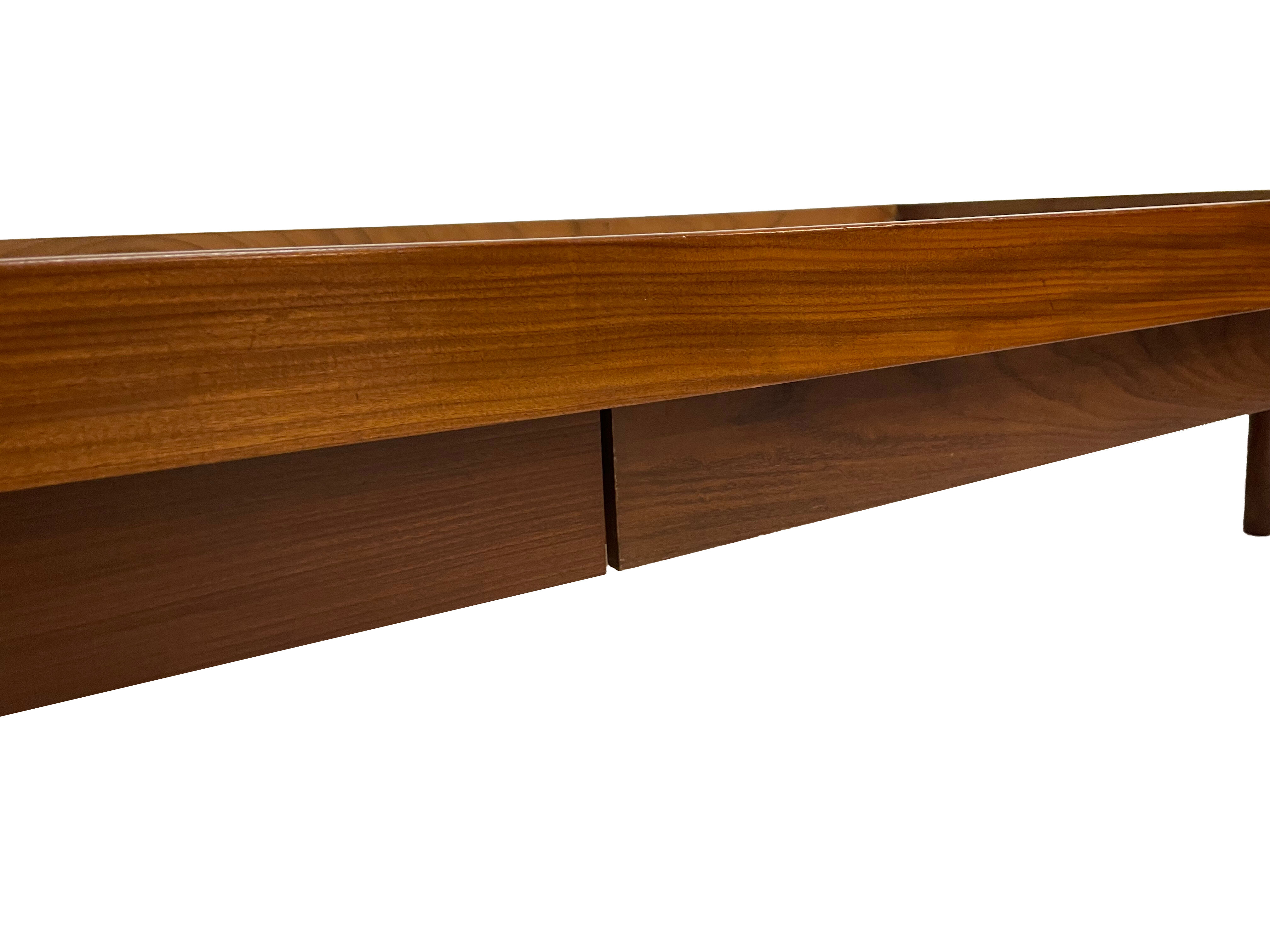 Vintage mid century daybed teak design with drawers