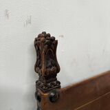 Pair of Renaissance style armchairs in walnut, 20th century