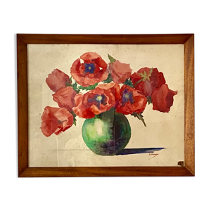 Tableau ancien, nature morte aux