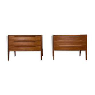 Paire de commodes de Kai Kristiansen 1960