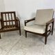 Vintage Danish Style Teak Mid-Century Set of 2 Chairs, 1950s