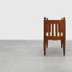 Large Arts & Crafts oak side chair, Belgium ca. 1915