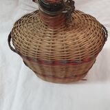 Scoubidou rattan bottle 1970