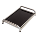 Aluminum and glass tray, Italy, 1950s/1960s